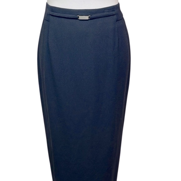 Liz Claiborne Maxi Skirt Navy - Picture 2 of 6